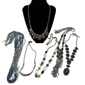 Layering Necklaces Fashion Jewelry Large Statement 6 Pieces Beaded